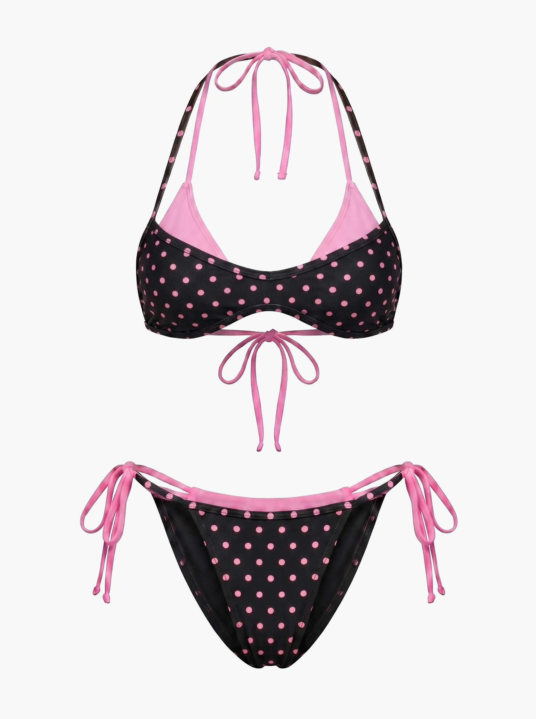 DOUBLE BAND DOTTED BIKINI
