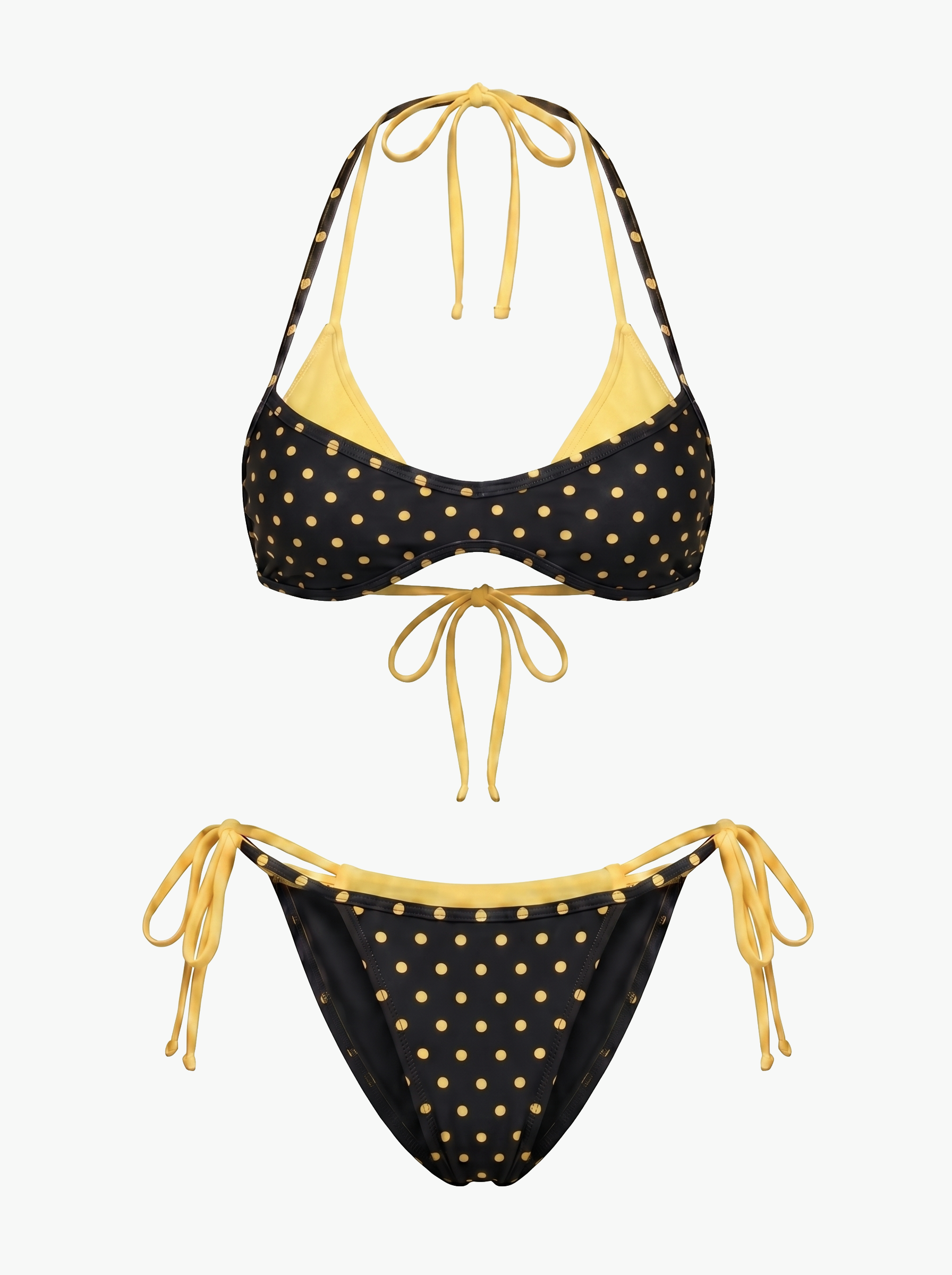 DOUBLE BAND DOTTED BIKINI