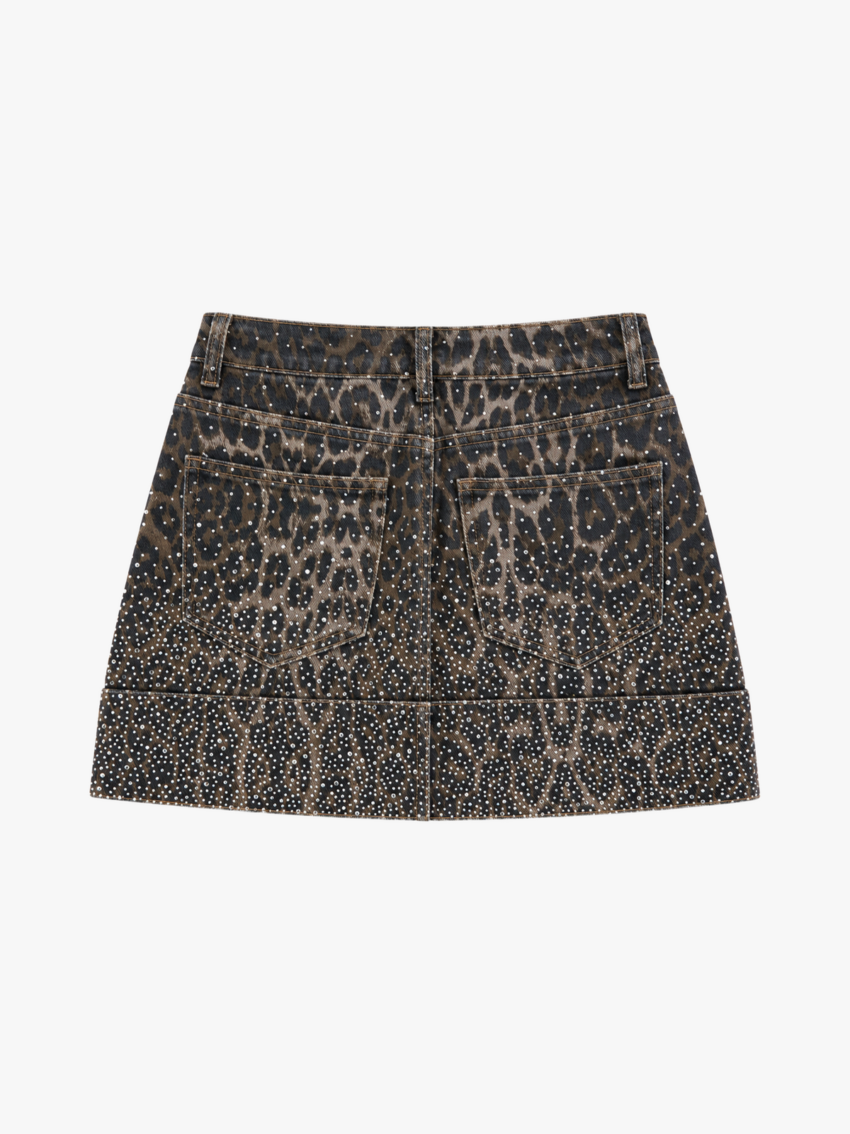 Leopard Glittered Skirt