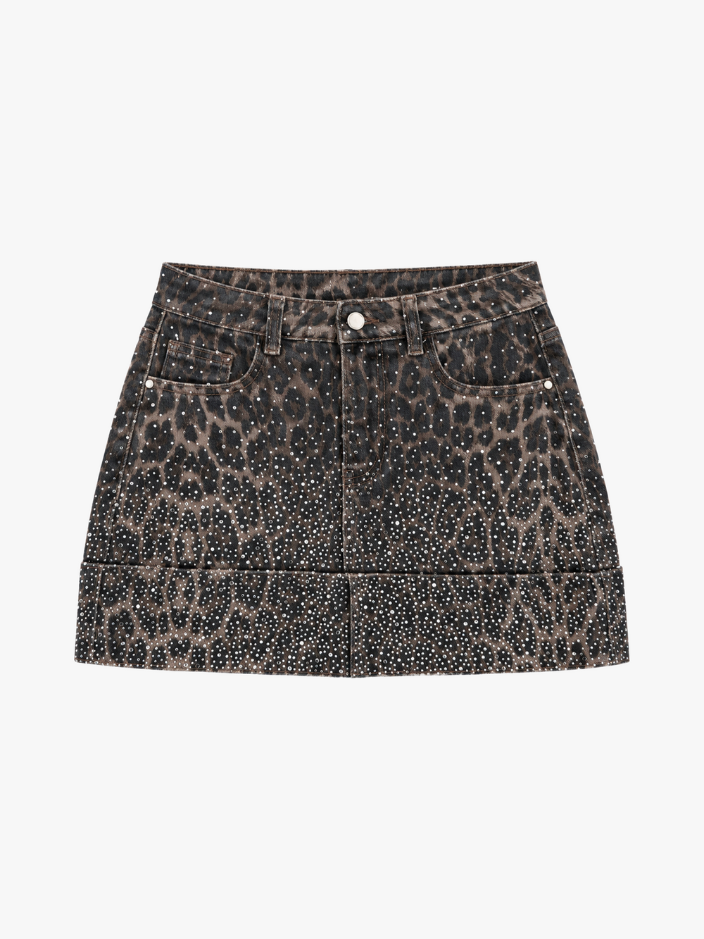 Leopard Glittered Skirt