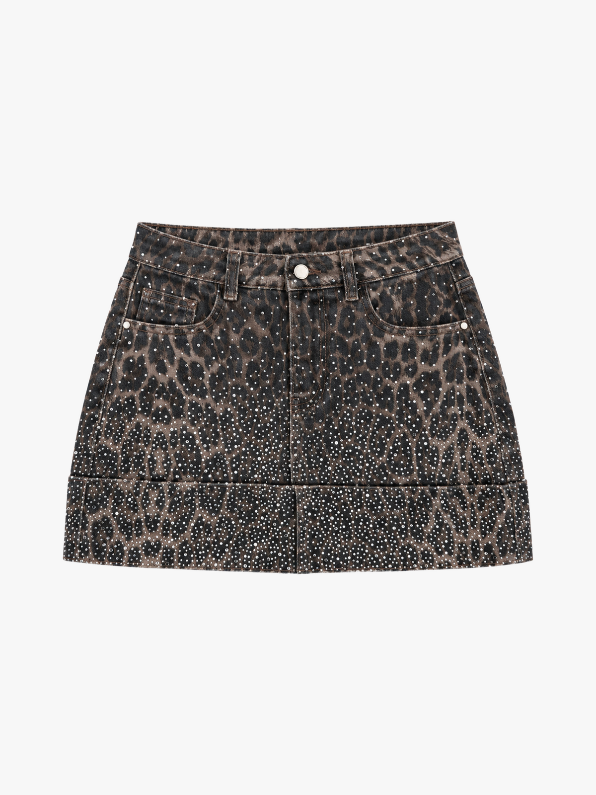 Leopard Glittered Skirt