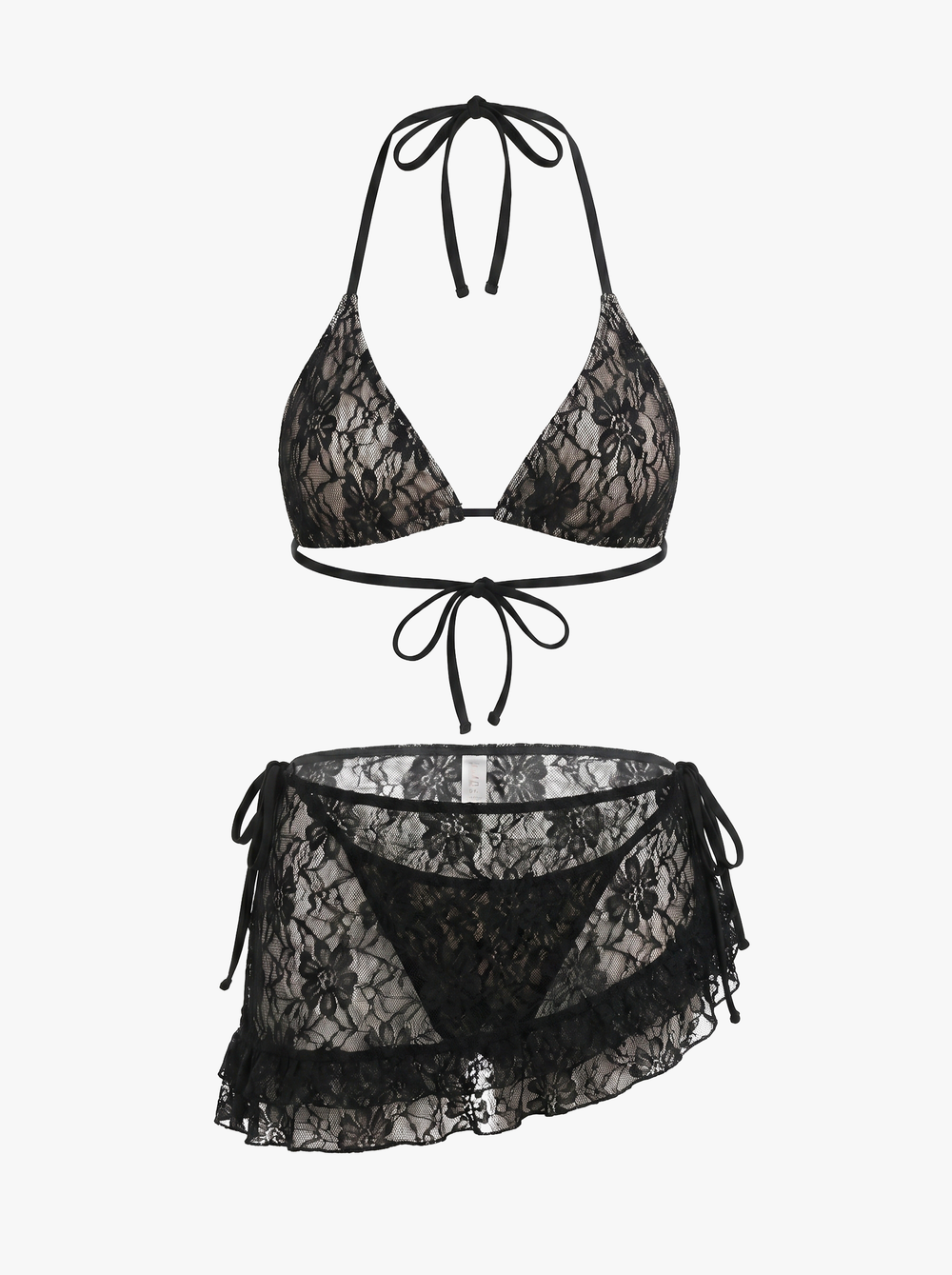 TRASPARENT LACE SKIRT BIKINI