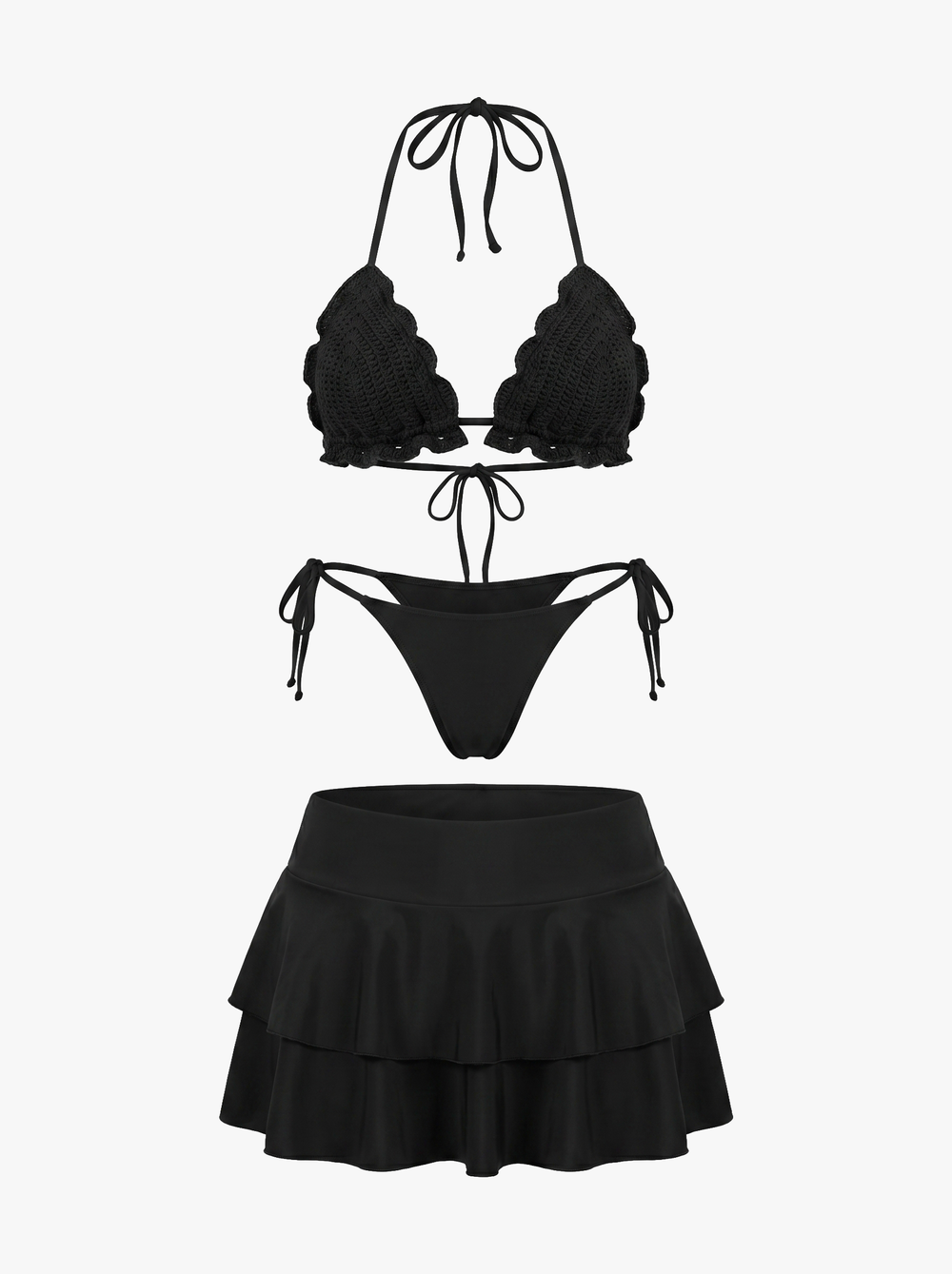 BLACK SKIRT BIKINI