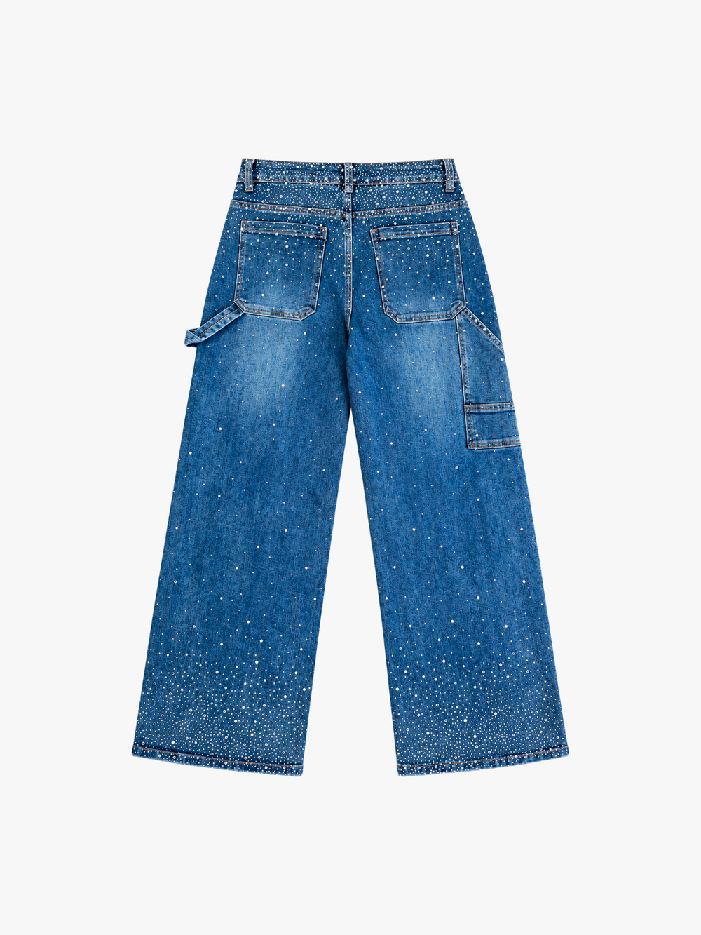 Blue Glittered Jeans