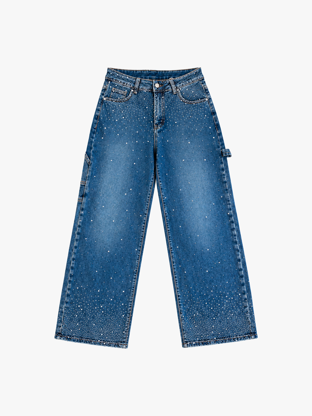 Blue Glittered Jeans
